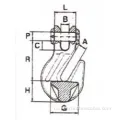 Гальванизированный H-330 Clevis Grab Hook